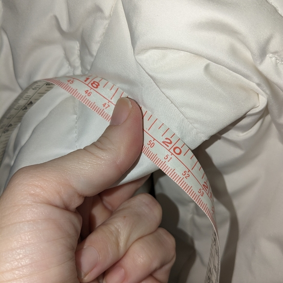 A.n.a A new approach white puffer winter coat zipper pockets Ladies Medium - Picture 6 of 11